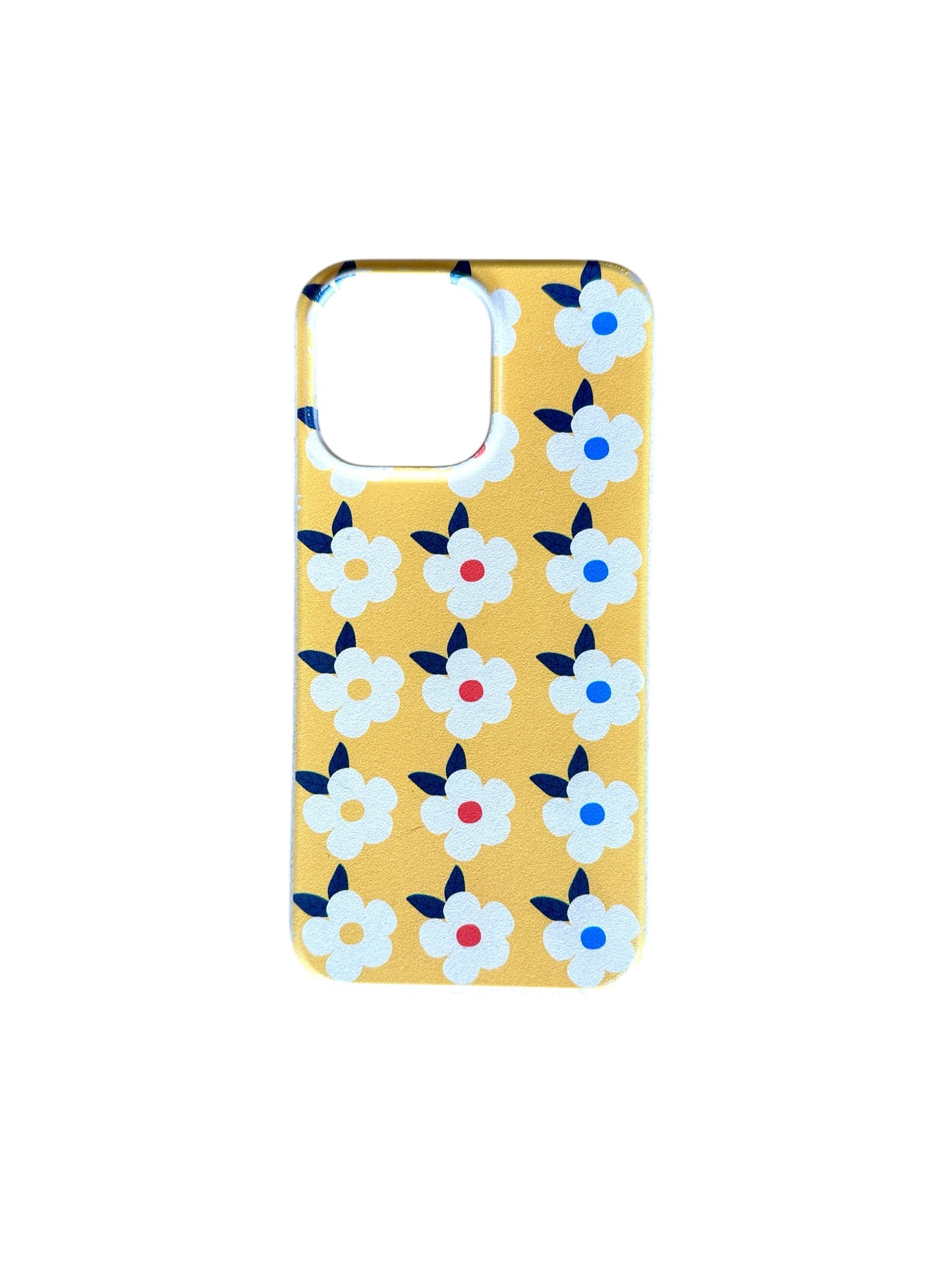 Retro Floral Eco Friendly Tough Phone Case in Honey Yellow - iPhone Samsung