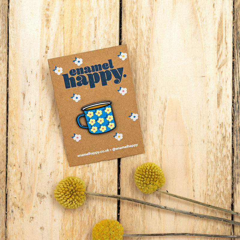 Tasse de thé - Badge épingle en émail Happy Cup - Emailhappy