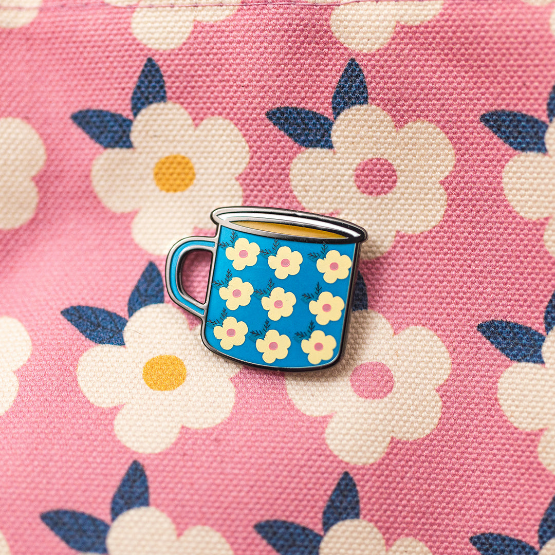 Tasse de thé - Badge épingle en émail Happy Cup - Emailhappy