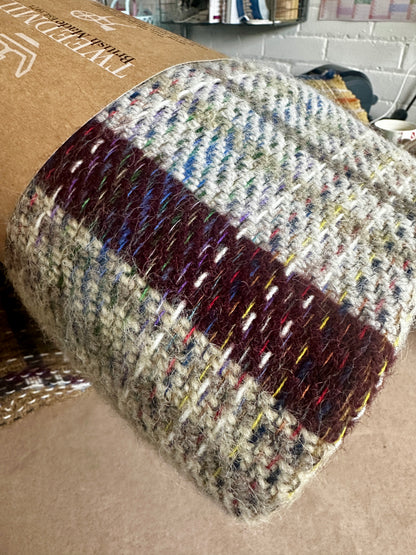 Tweedmill Tapis/Couverture/Jeté en Laine Recyclée - Rustique Aléatoire Unique Eco Durable Multicolore 120 cm x 150 cm