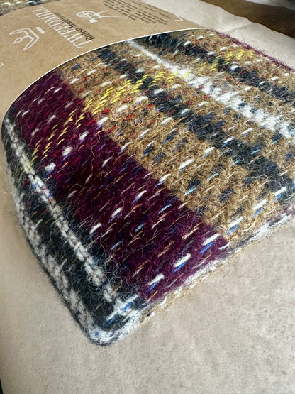 Tweedmill Tapis/Couverture/Jeté en Laine Recyclée - Rustique Aléatoire Unique Eco Durable Multicolore 120 cm x 150 cm