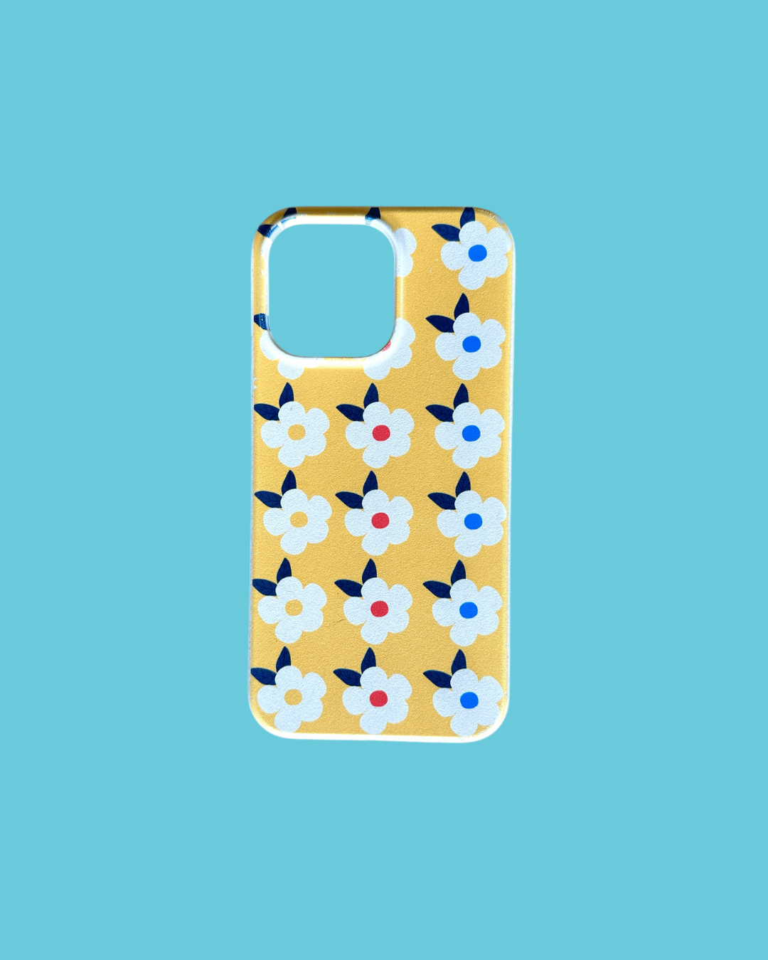 Retro Floral Tough Phone Case in Honey Yellow - Google Samsung Iphone - Enamelhappy