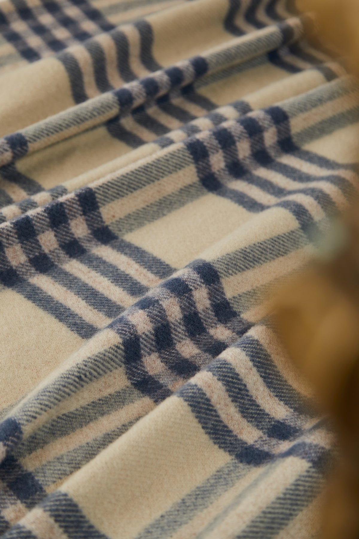 Extra Large Lifestyle Hex Check Throw/Blanket 150x240 - Blue Slate