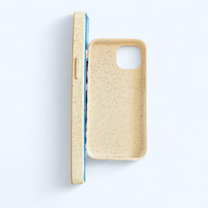 Retro Floral Eco Friendly Tough Phone Case in Ocean Blue - iPhone Samsung