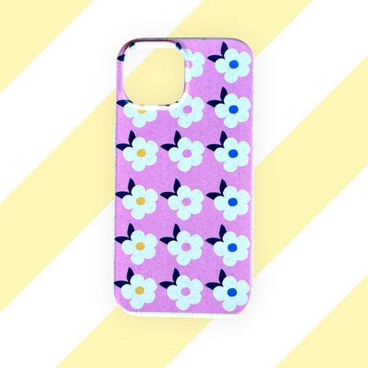 Retro Floral Eco Friendly Tough Phone Case in Rose Pink iPhone Samsung