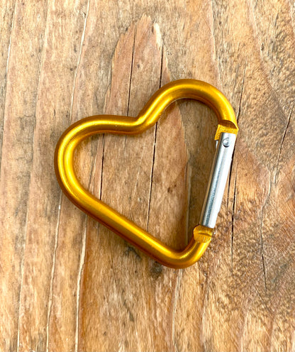 Heart Carabiner Clip (various colours)